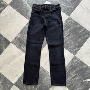 Mother Denim Mid Rise The Dazzler Ankle - Black Wash - Size 27 - GUC